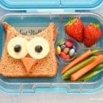 4 Fun and Easy Sandwich Ideas - Fun Food for Kids - perfect for school lunch boxes bento boxes and party food too - Cute Owl Sandwich Yumbox UK