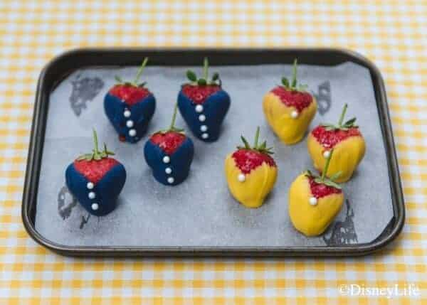 Beauty and the Beast Themed Picnic with 6 recipes - perfect for party food - Belle and Beast strawberries