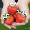 Make strawberries extra fun with googly eye picks from the Eats Amazing UK Bento Shop - add instant fun to food with these clever bento picks