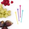 Lunch Punch Stix Set of 7 Pinks - fun plastic skewers - perfect for fruit kebabs sandwich kebabs and other fun food for kids - Eats Amazing Bento Shop UK