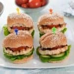 Quick and Easy Homemade Turkey Apple Burgers Recipe - Just 5 ingredients and Kid Friendly - great family friendly meal idea from Eats Amazing UK
