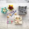 Cat Lunch Punch Sandwich Cutter set from the Eats Amazing UK Bento Shop - Cat sandwich cutter and fun food kit with silicone cups and stix