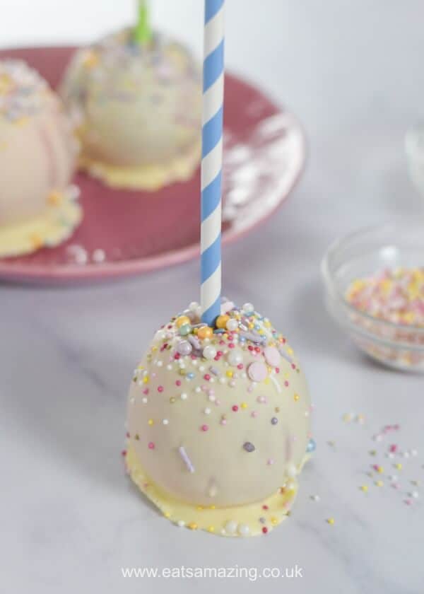 Cute and Easy Unicorn Inspired Chocolate Apples Recipe with video tutorial - fun food for kids from Eats Amazing UK