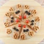 Quick and easy reindeer quesadillas - healthy fun Christmas food for kids from Eats Amazing UK - Step 7 Finish with pretzel antlers