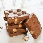 Super easy 5 minute 3 ingredient chocolate maltesers fudge recipe - plus 3 other flavour ideas - perfect for homemade Christmas Gifts - Eats Amazing UK