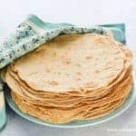 Healthy Tortilla Wraps recipe with coconut oil and wholemeal flour - Eats Amazing UK