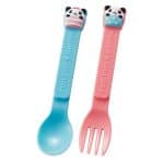 Panda Spoon and Fork - Set of 6 MIxed Colours - Eats Amazing UK Bento Shop