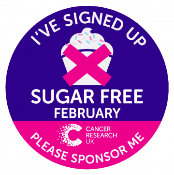Sugar Free February for Cancer Research UK