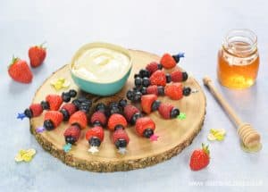 Frozen Rainbow Fruit Kebabs Recipe - Eats Amazing.
