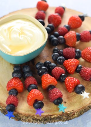 Easy Melon Fruit Kebabs for Kids Recipe - Eats Amazing.