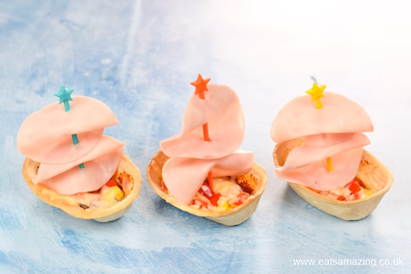 How to make cute and easy mini tortilla pizza boats - fun food for kids that is perfect for party food and family dinner times too