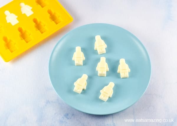 How to make frozen yogurt Lego men - fun healthy snack for kids
