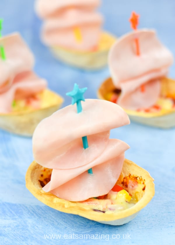How to make fun tortilla pizza sail boats - make mealtimes fun for kids with this easy recipe that is stuffed with hidden vegetables