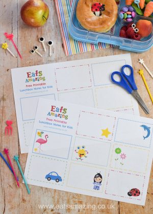 Free Printable Blank Lunchbox Notes for Kids - Eats Amazing.