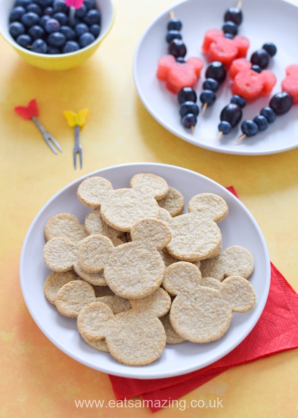 Easy cheese oatcake recipe with Disney - fun and healthy mickey mouse themed recipe for kids