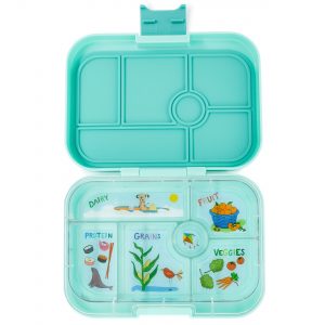 Yumbox Classic divided lunch box in Surf Green from the Eats Amazing Shop UK - fun kids bento boxes
