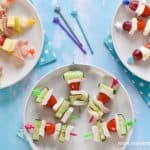 Yummy savoury skewers ideas - these quick and easy recipes are perfect for healthy party food for kids