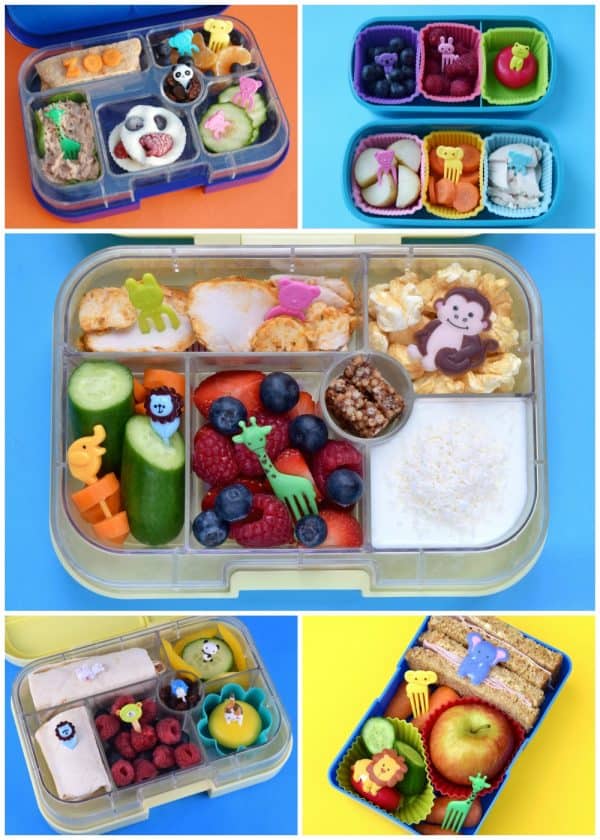 A whole week of fun and easy zoo themed packed lunches for kids - easy bento box ideas for school lunches