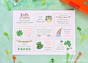 FREE St Patrick's Day Printable Lunchbox Notes for Kids - Eats Amazing.
