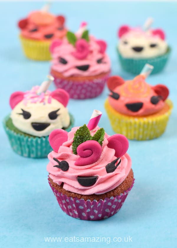 Fun and easy Num Noms Cupcakes recipe - perfect for Num Noms themed party food