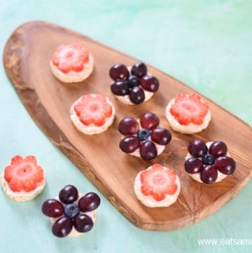 Fun Snack Idea: Mini Rice Cake Flowers - Eats Amazing.