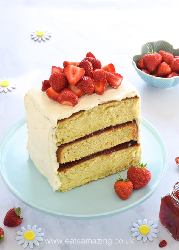 Gorgeous Strawberry Layer Cake Recipe made with the Tefal Cake Factory - easy recipe that is sure to impress
