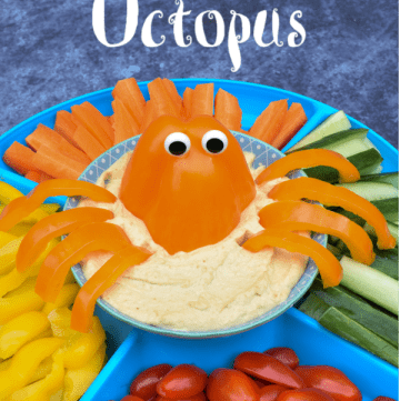 How to make an easy pepper octopus - fun pirate or ocean themed party food idea for kids