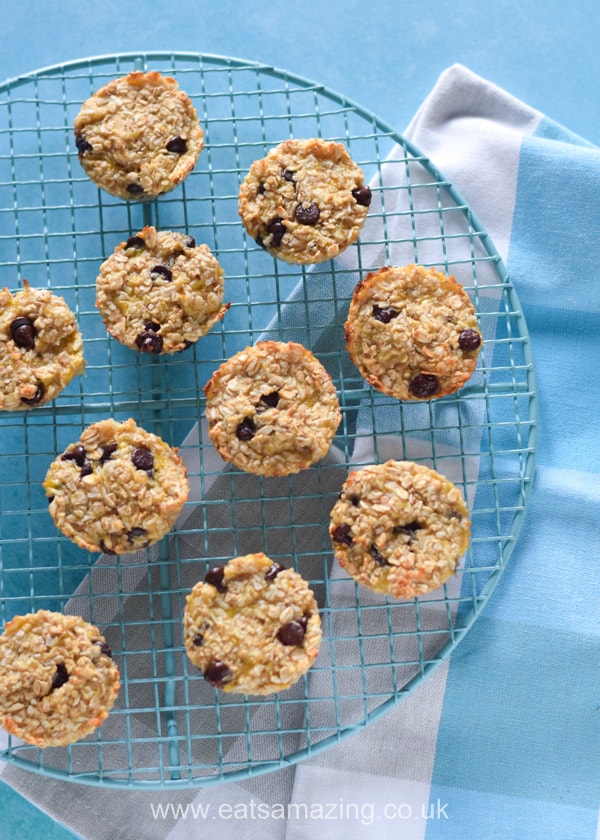How to make easy banana oat cookies - really easy recipe for kids with just 2 key ingredients