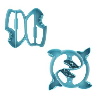 Fun Shark Themed Sandwich Cutters from LunchPunch UK - Back View