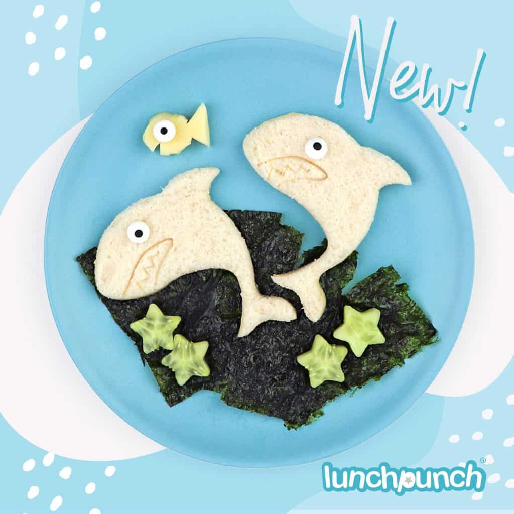 Lunch Punch Shark Sandwich Cutters Set of 2 Eats Amazing