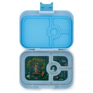 Luna Blue Panino Yumbox Bento Box - Leakproof Lunchbox with Compartments for Kids from the Eats Amazing UK Bento Shop