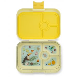 Sunburst Yellow Panino Yumbox Bento Box - Leakproof Lunchbox with Compartments for Kids from the Eats Amazing UK Bento Shop