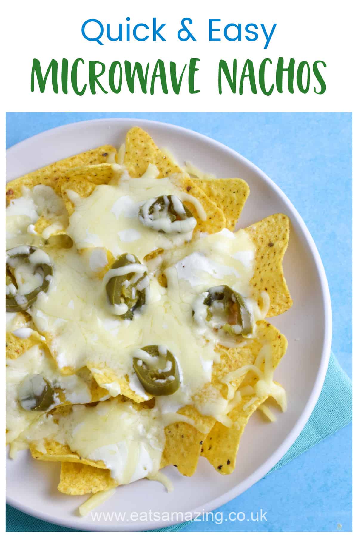How to make nachos in the microwave - quick and easy single serve nachos recipe