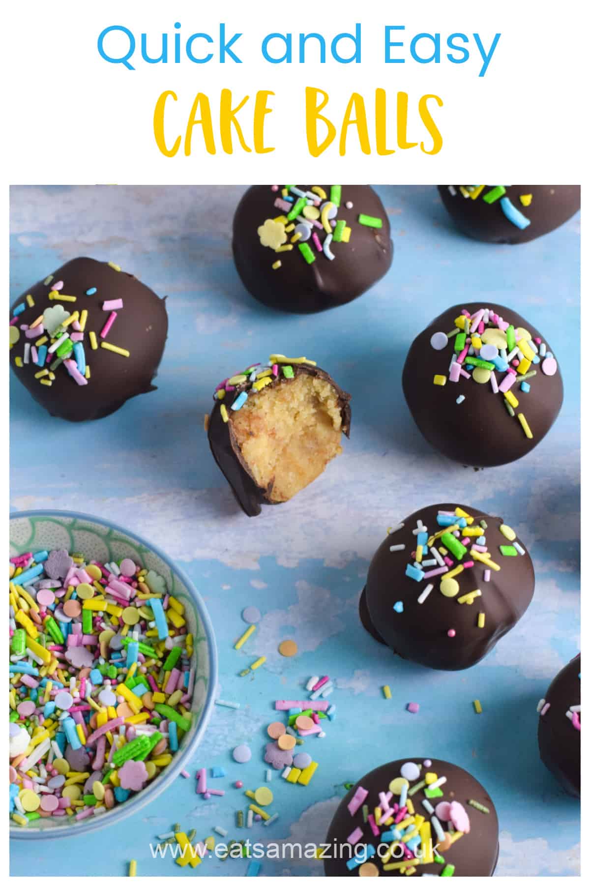 How to make quick and easy cake balls from leftover cake scraps