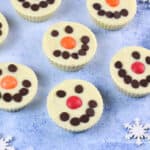 How to make snowman peanut butter cups - fun Christmas gift recipe for kids