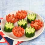 How to make easy vegetable crowns for kids party food - perfect for a princess party or the Royal Jubilee