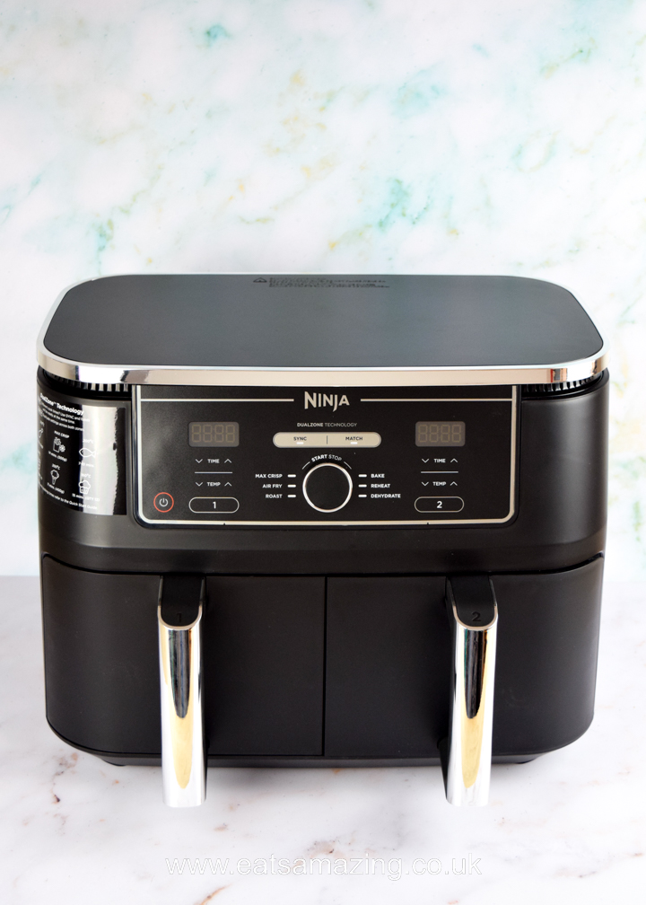 My review of the NINJA Foodie Max Dual Zone Air Fryer with photos and recipe ideas