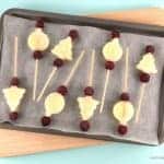 Easy Christmas Frozen Melon and Grape Pops - healthy snack idea for kids from Eats Amazing UK