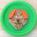 Easy and fun dog themed sandwich idea for kids from Eats Amazing UK with Hovis Sandwich Thins