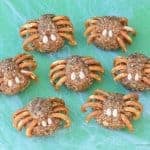 Fun nut free and dairy free spider energy balls recipe for kids - great for Halloween party food