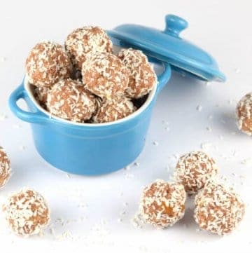 Homemade flapjack energy bites - nut free dairy free gluten free and vegan recipe - great healthy snack idea for kids from Eats Amazing UK