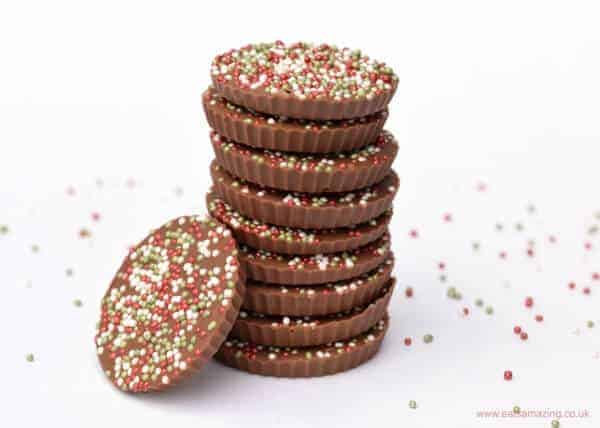 Really easy homemade giant chocolate jazzies - a great gift idea for kids to make this Christmas from Eats Amazing UK