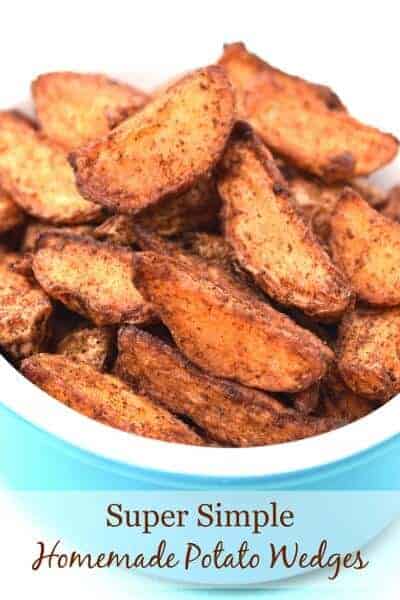 Really easy homemade potato wedges that take just minutes to prepare - with free printable recipe sheet for kids from Eats Amazing UK