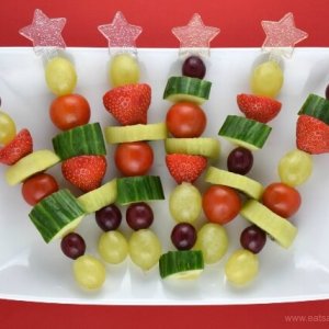 Christmas Fruit Veg Snack Skewers Eats Amazing