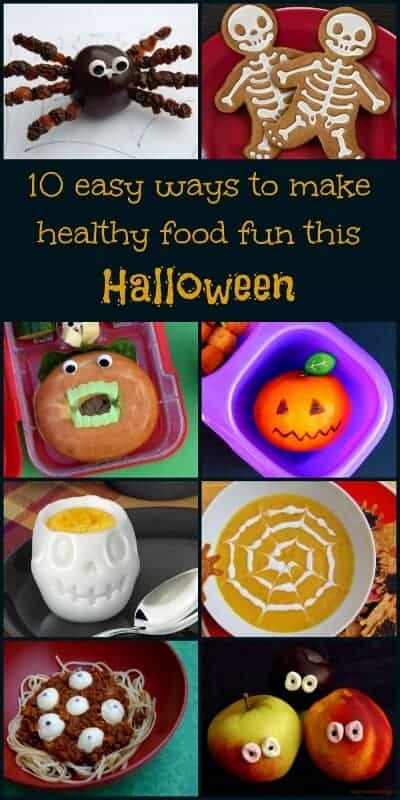 Ten fun and easy healthy food ideas for Halloween - kids will love these fun ideas for a healthy Halloween - from Eats Amazing UK