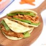 Yummy BBQ Pulled Chicken Flatbread recipe - perfect to pack for lunch for kids and adults too - from Eats Amazing UK
